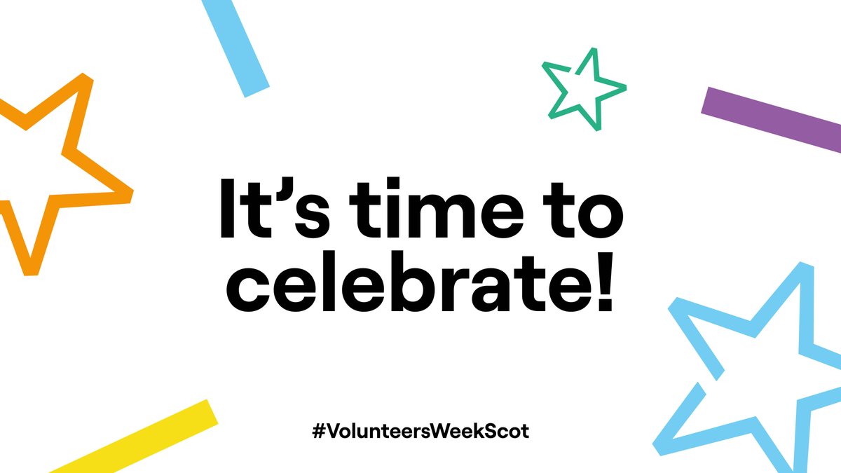 Join us and celebrate Scotland's volunteers this #VolunteersWeekScot (3rd - 9th June). Find out more about the campaign and how you can get involved (for the 40th anniversary🎉) here: volunteersweek.scot