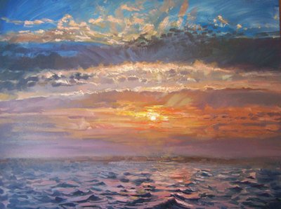 Eric Eatwell, Sunrise of the Ocean.  #coast #seascape