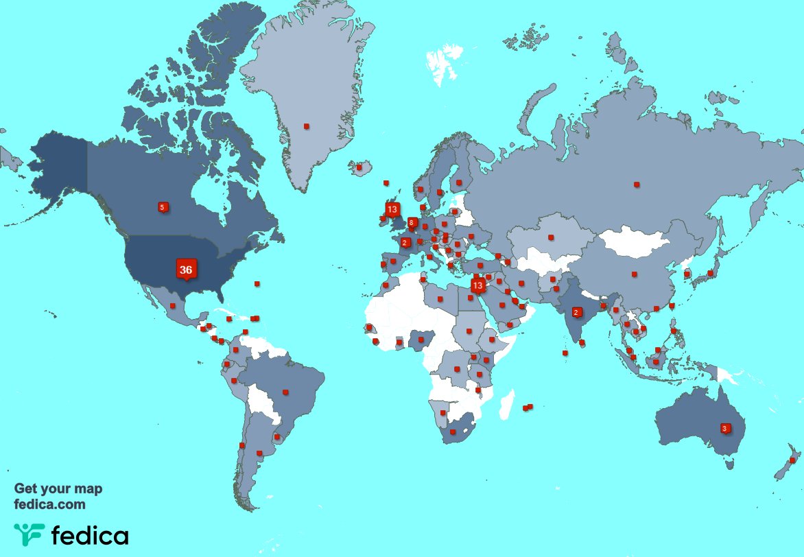 I have 127 new followers from UK. 🇬🇧, USA 🇺🇸, India 🇮🇳, and more last week. See fedica.com/!18PigsDontFly