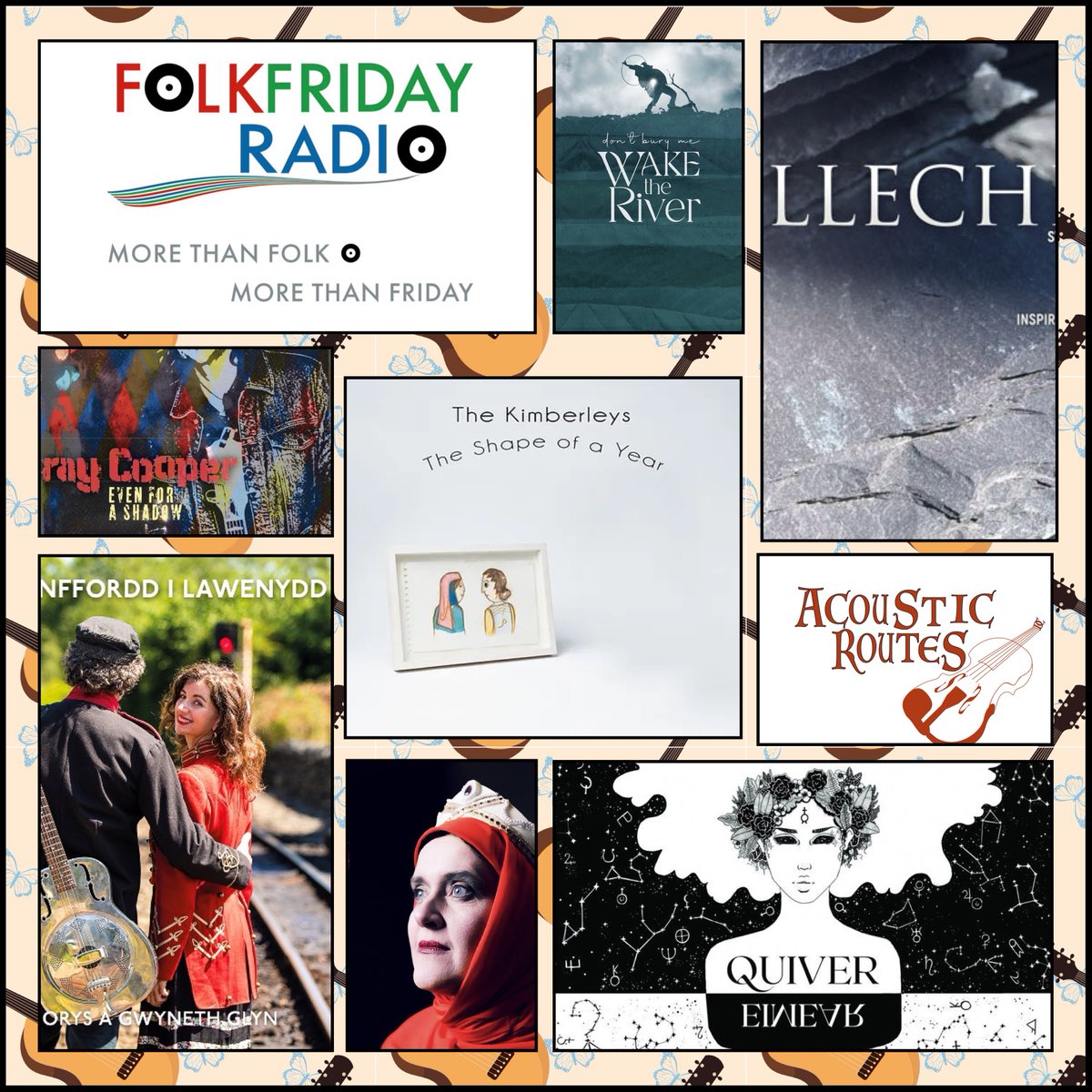 Coming up on @AcousticRoutes show 492, the featured album from @the_kimberleys & music from @twmtrefan a @GwynethGlyn @waketheriver @RaycooperRay @FoxbridgeMusic @StateofUndress @DariaKulesh and @johnacalun Tune in to @folkfridayradio 12pm 🏴󠁧󠁢󠁷󠁬󠁳󠁿🇬🇧time today folkfridayradio.com