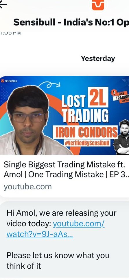 CompoundingAmol's tweet photo. Finally, Legit platforms started noticing us!
Thank you team @BeSensibull . Grateful for featuring me &amp; my process

#verifiedbysensibull #VerifiedByZerodha #compoundingwithamol #trading #Nifty 

https://t.co/4oxf19TMvP https://t.co/xgqtcWlmzq