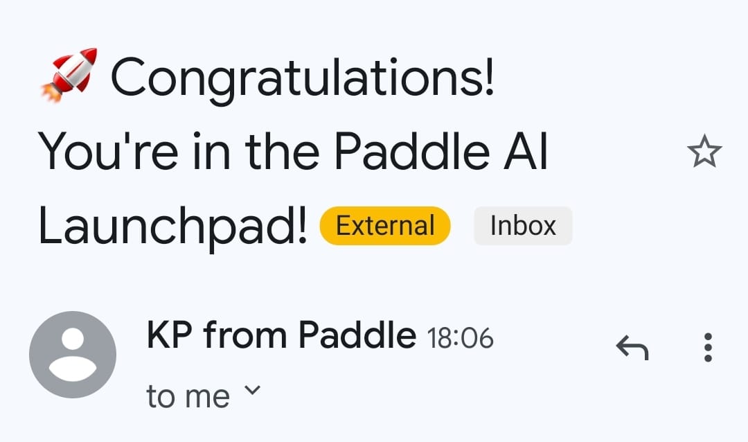 🚀 Super excited to be part of <a href="/PaddleHQ/">Paddle</a>  AI launchpad with <a href="/thisiskp_/">KP</a>. ✨🪄
Go #team <a href="/GleapSDK/">Gleap</a>