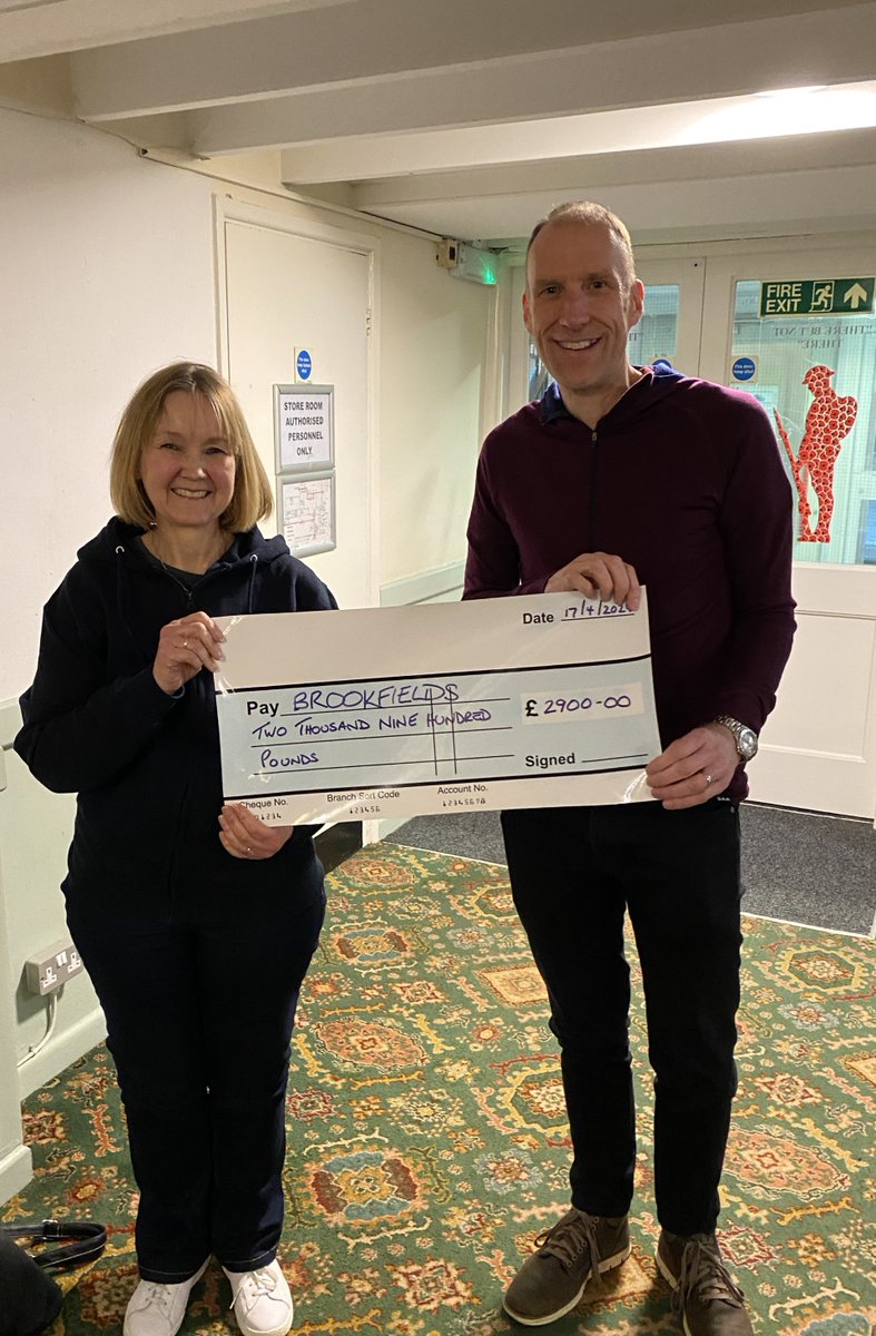 We would like to say a huge thank you to @ReadingJoggers for your incredible support for Brookfields School this year. Your generosity will really make a difference 🥰