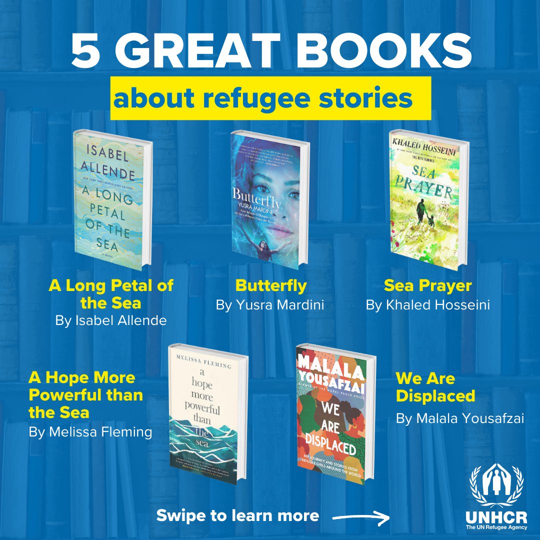 Refugees's tweet photo. Refugee stories matter.

On #WorldBookDay pick up a book about refugees or by refugees.

Here are our recommendations. ⬇️ Do you know any others?