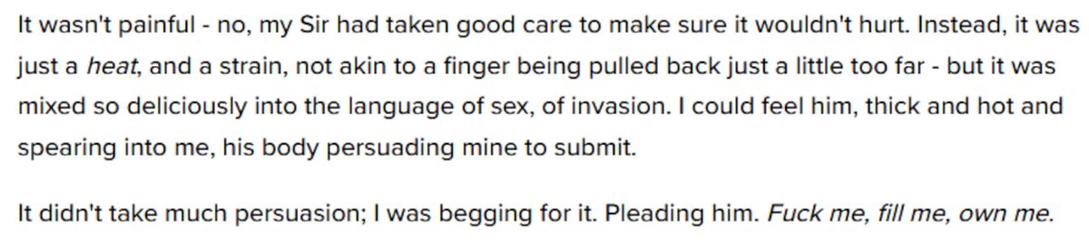 IridescentDanni's tweet photo. New Yes, Sir Chapter is up on @literotica!

Go have a read here: https://t.co/RaeecgysvJ https://t.co/TQ6y4tspZN