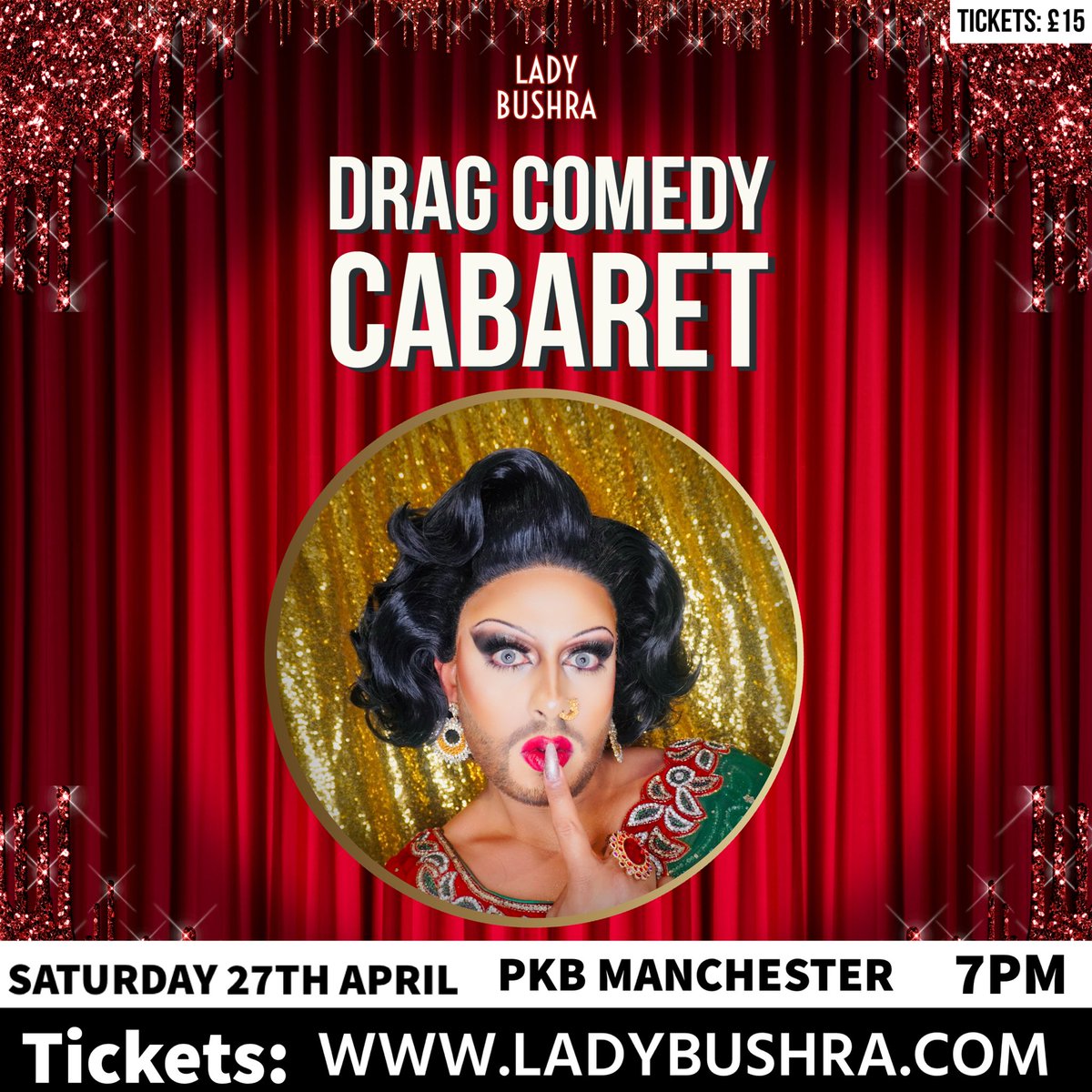 Manchester! My comedy cabaret is this week! It’s a SOLD OUT event but we’ve just added a few extra seats so make sure you grab them before they are gone because standing/restricted is also SOLD OUT! • 🗓️Sat 27th April 📍: PKB Angel Gardens 💰: £15PP 🎟️: tinyurl.com/5duj5w5w