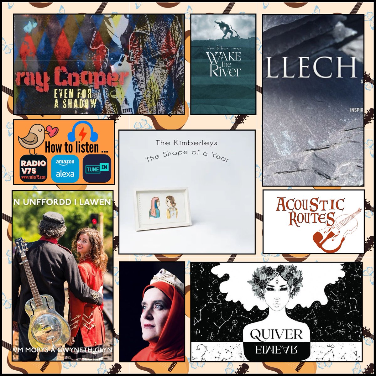 Coming up on @AcousticRoutes show 492, the featured album from @the_kimberleys & music from @twmtrefan a @GwynethGlyn @waketheriver @RaycooperRay @FoxbridgeMusic @StateofUndress @DariaKulesh and @johnacalun Tune in to radiov75.com Weds 7pm 🏴󠁧󠁢󠁷󠁬󠁳󠁿🇬🇧