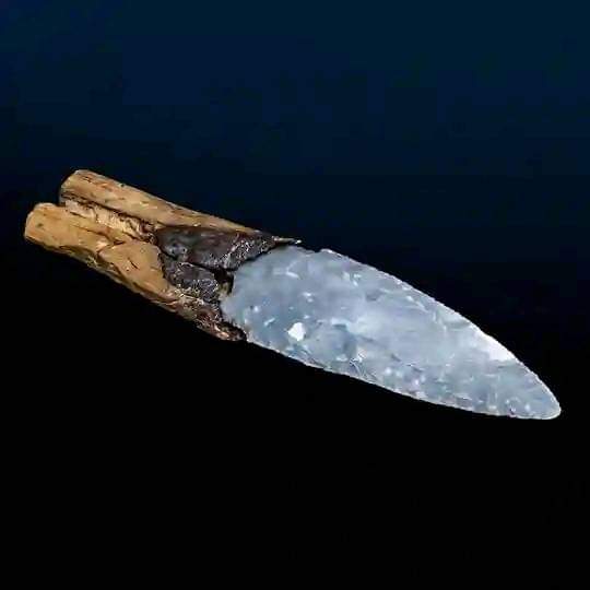 A well-preserved late Neolithic flint dagger found in Allensbach at the Lake Constance, southwest Germany, dating 2900-2800 BC. 

The blade was made of flint from Monte Baldo in northern Italy. It was fastened with birch tar in a handle made of elderwood.

#drthehistories