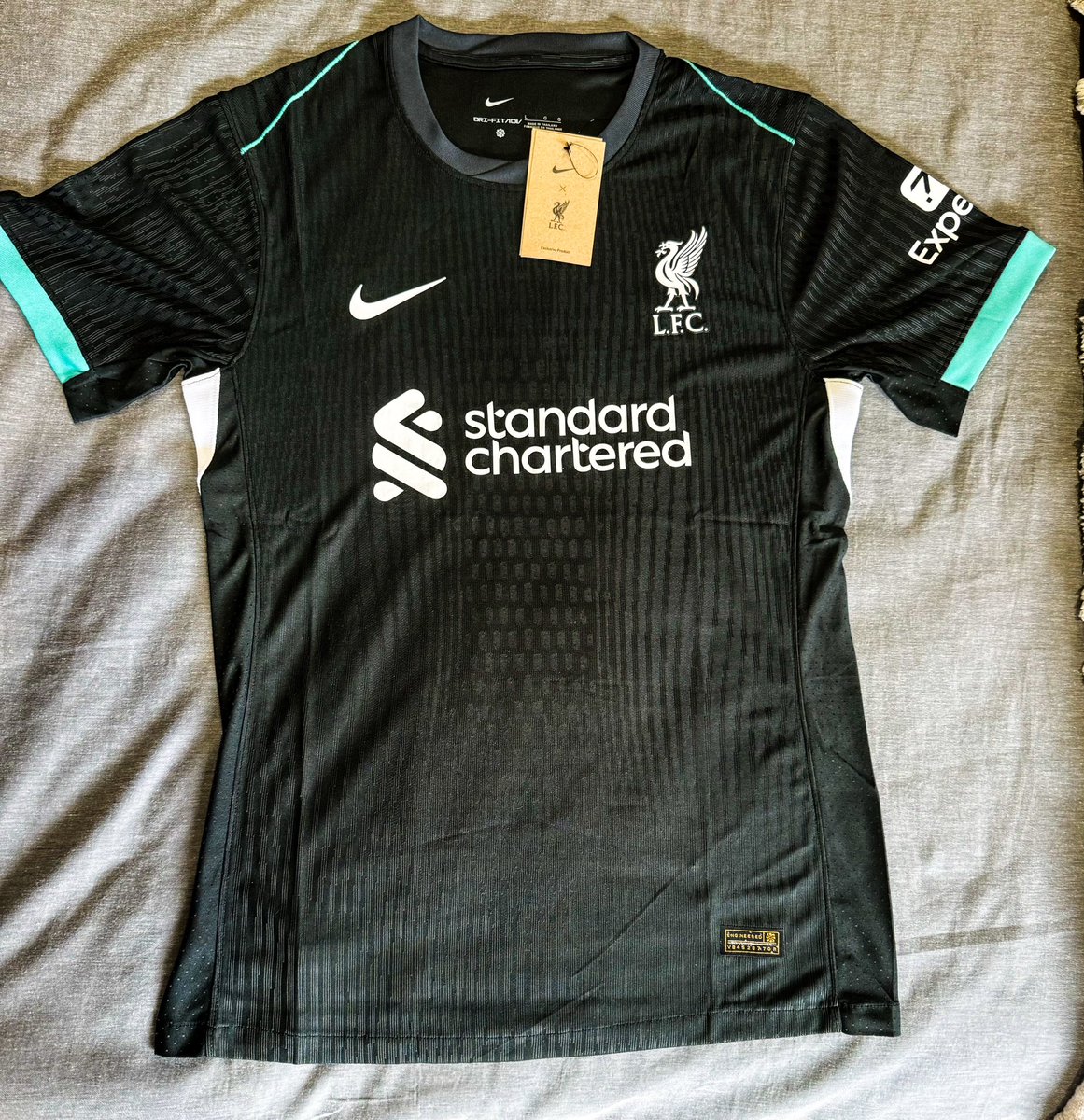 Next seasons away kit arrived today !! ❤️❤️❤️ #LiverpoolFC #YNWA #24/25