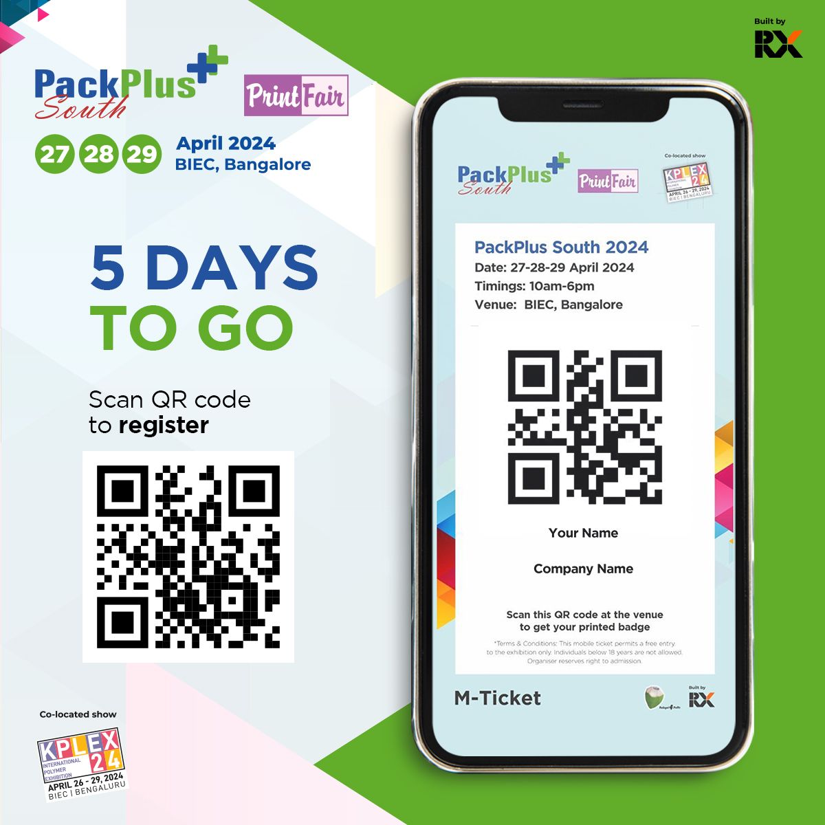 Mark your calendars! PackPlus South is 5 days away

See the latest trends and innovations in the packaging and printing industry

Free visitor registration: cutt.ly/zw0Z4OIn

#Paperpackaging #FMCG #Foodpackaging #Food #Beverage #Exhibition #Manufacturing

@RXGlobal_
