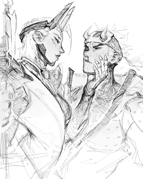 the mirror universe #gency.. even though they're kind of far apart lorewise, the evil woman x junker bum energy is lowkey nice.... 