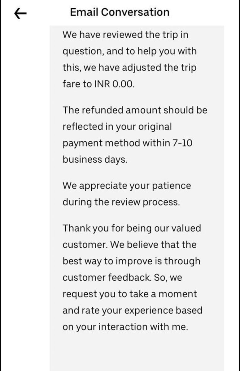 What a shameless response. Running away from the responsibilities. @UberIN_Support @Uber_India @Uber decided to refund the money when the concern was raised on the SAFETY 🤦🤦 Why it is so difficult 2 understand the PROBLEM IS SAFETY OF PASSENGER. WHY THE HELL SOS BUTTON WAS