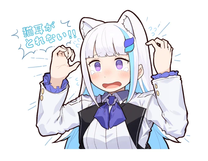 猫耳がとれない!!#ヘル絵スタ 