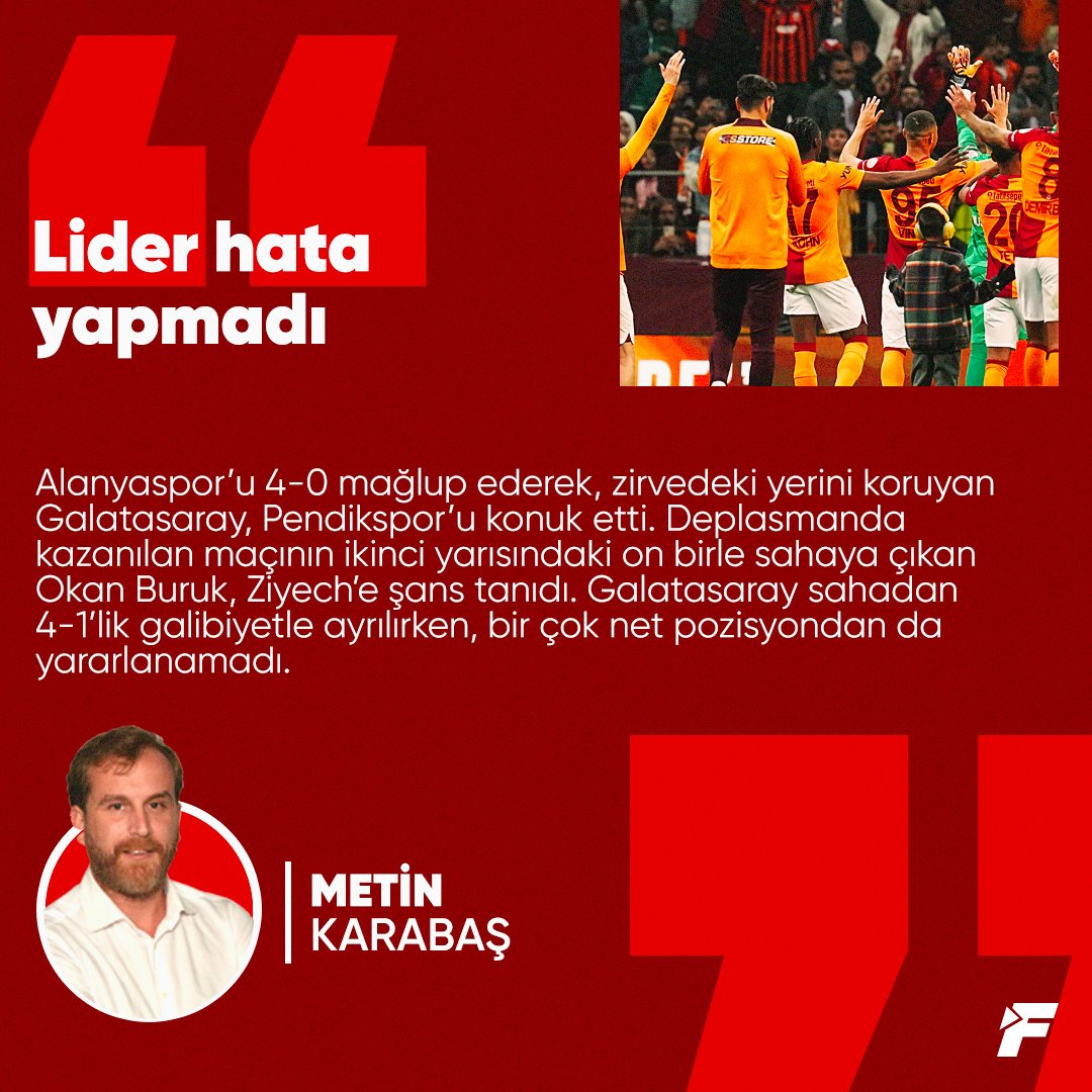 ✍️ @Metin_Karabas: Galatasaray sahadan 4-1’lik galibiyetle ayrılırken, bir çok net pozisyondan da yararlanamadı. 🔗 bit.ly/3JvEWhc