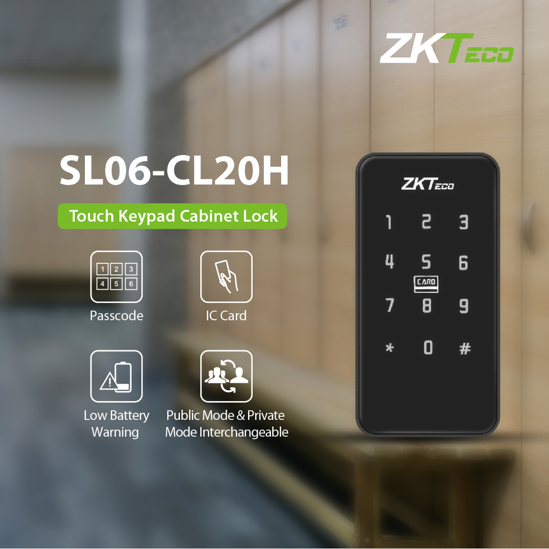 📣New Product Launch - SL06-CL20H Touch Keypad Cabinet Lock🔓

The SL06-CL20H is a touch keypad cabinet lock featuring a powered latch. It provides a secure way to unlock cabinets and safeguard your belongings.

#zkteco #biometric #locker #cabinetlock #zktecoproduct