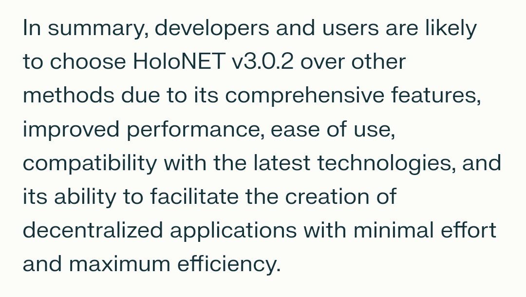@H0L0NET @OASISWEB4 From #Holochain to #HoloNET Good for your #Holoport and #Holofue Million lines of code. Great work. 😙🙆