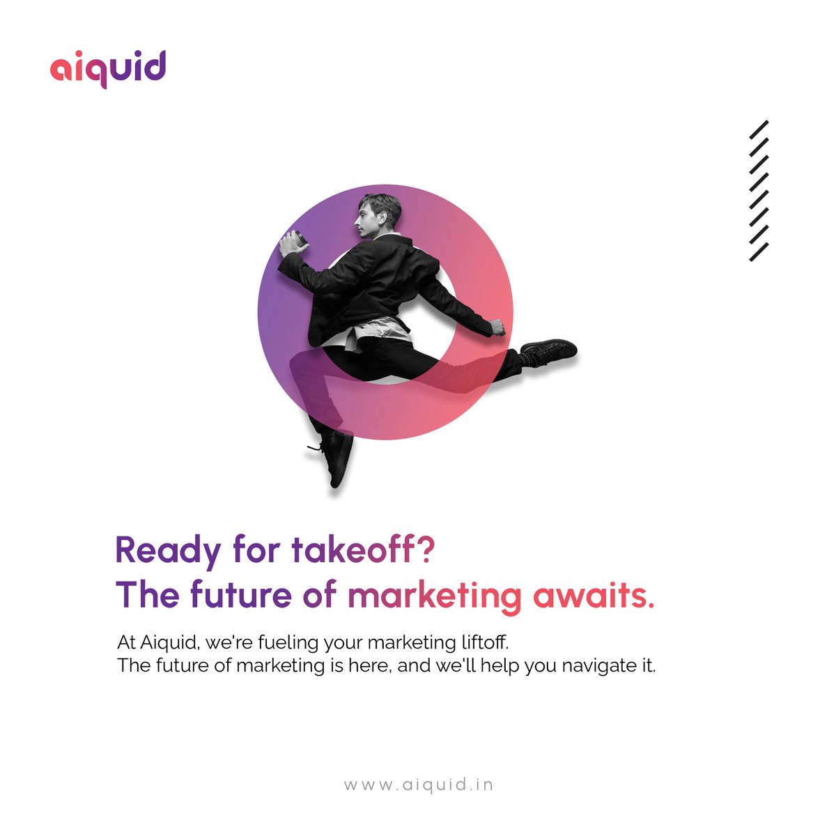 Leave outdated marketing strategies behind. We're blasting off to a future of innovation! #MarketingRevolution #JoinTheJourney #digitalmarketing #performancemarketing #aiquid