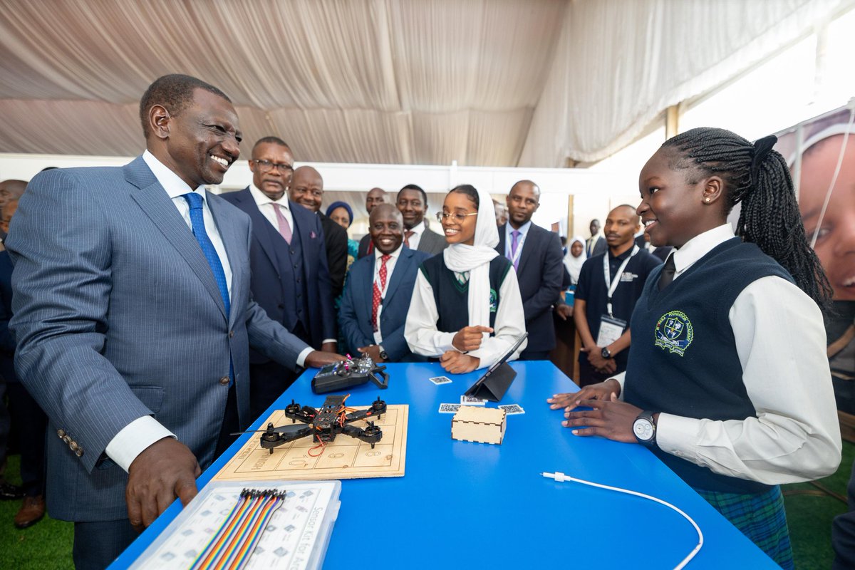 President William Samoei Ruto During the official opening of the Connected Africa Summit 2024, Uhuru Gardens, Nairobi.