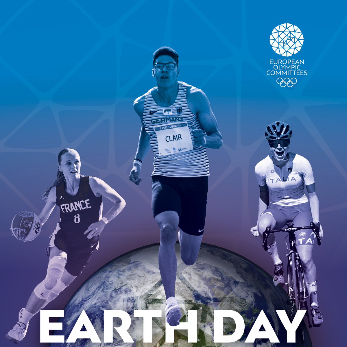 Happy #EarthDay from the European Olympic Committees! 🌍 Today, we reaffirm our commitment to a sustainable future, ensuring that the beauty of the planet remains intact for all athletes and generations to come. Let’s act together for our Earth! 🌿💪 #Sustainability #EOC