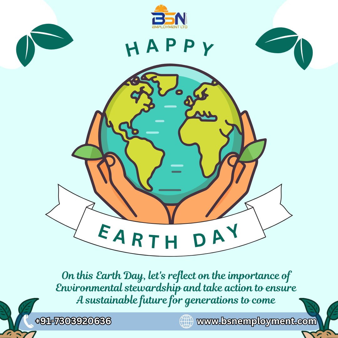 The earth is what we all have in common, So let's take care of it and protect it from being damaged.

#Recruitment #HiringSolutions #DreamTeam #bsn #bsnemployment #job #placementconsultants #placement #CareerOpportunities #Employment #CareerSuccess #goal #Job #DreamJob #success