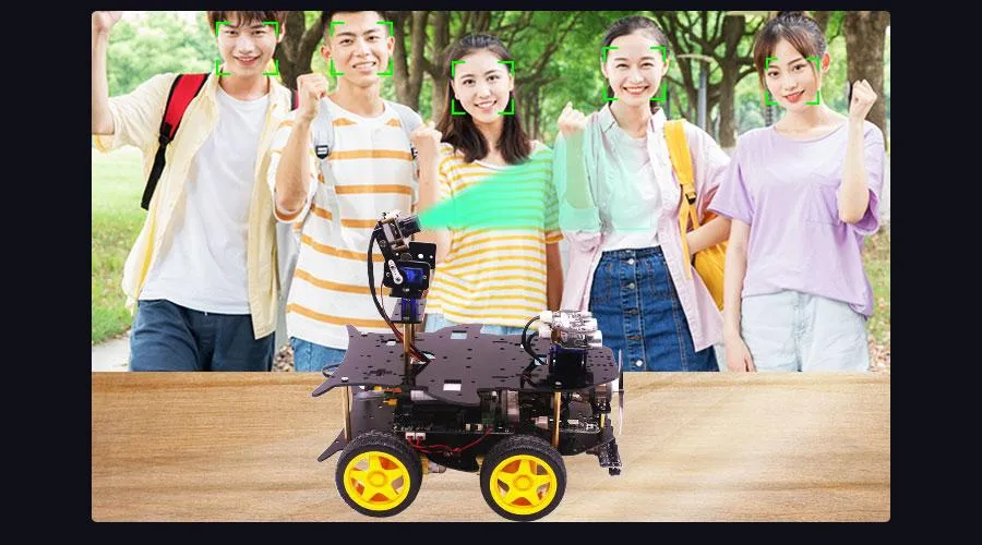 smartrbt's tweet photo. 🚀 Descoperă ultima #inovație în domeniul inteligenței artificiale! 
🤖✨ Prezentăm Robotul 4WD #Smart Car AI Vision, partenerul perfect pentru pasionații de #tehnologie și #AI! 🌟 https://t.co/sV6wW8lRaY