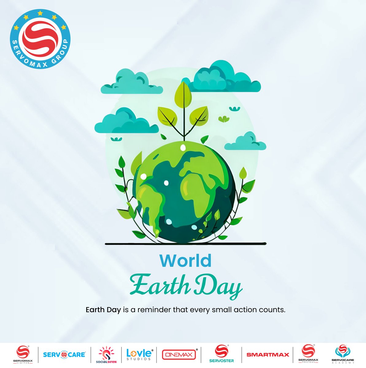 #EarthDay is a reminder that every small action counts. Let's make #EcoConsciousLiving, reduce carbon footprint, & advocate for environmental protection.🌎

#EarthDay2024 #EarthDayEveryDay #PlanetvsPlastics #WorldEarthDay2024 #April22 #GoGreen

#SERVOMAX #SERVOMAXLimited