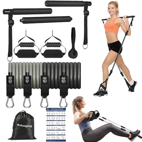 'Transform your home workouts with our Portable Pilates Bar Kit with Resistance Bands! 💪  #pilatesbarkit #resistancebands #homeworkout #pilates '                bit.ly/3vYvMXa