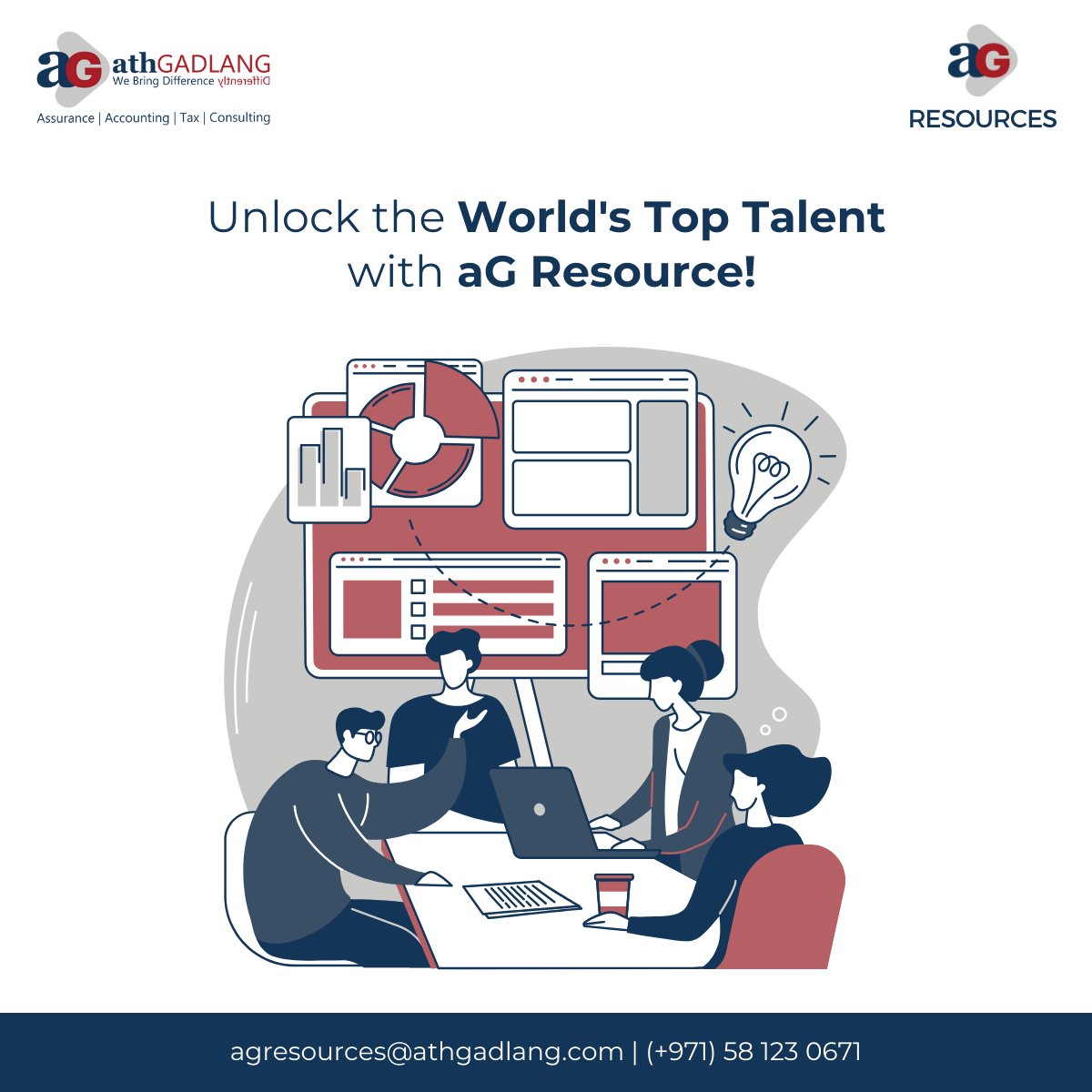 Discover a world of opportunity by tapping into aG Resources' unparalleled talent network. Our expertise in talent acquisition ensures that you have access to the best professionals from around the globe.

#TopTalent #GlobalOpportunity #BusinessSuccess #UnlockPotential #aGR