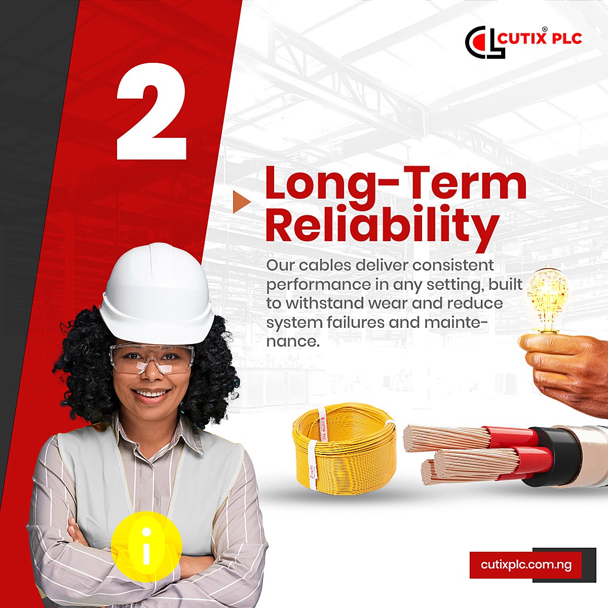 Cutixcables's tweet photo. From stellar performance metrics to unwavering commitment to excellence, these 5 proven facts highlight why Cutix Cables standout in the industry.
For more info:
☎️: +2347046236426
🌐: https://t.co/Uv1TdRA0Ep
📧: info@cutixplc.com.ng
#NewWeek #CutixPlc #ProvenFacts
More Below👇🏽 https://t.co/OQCsNXPwx2