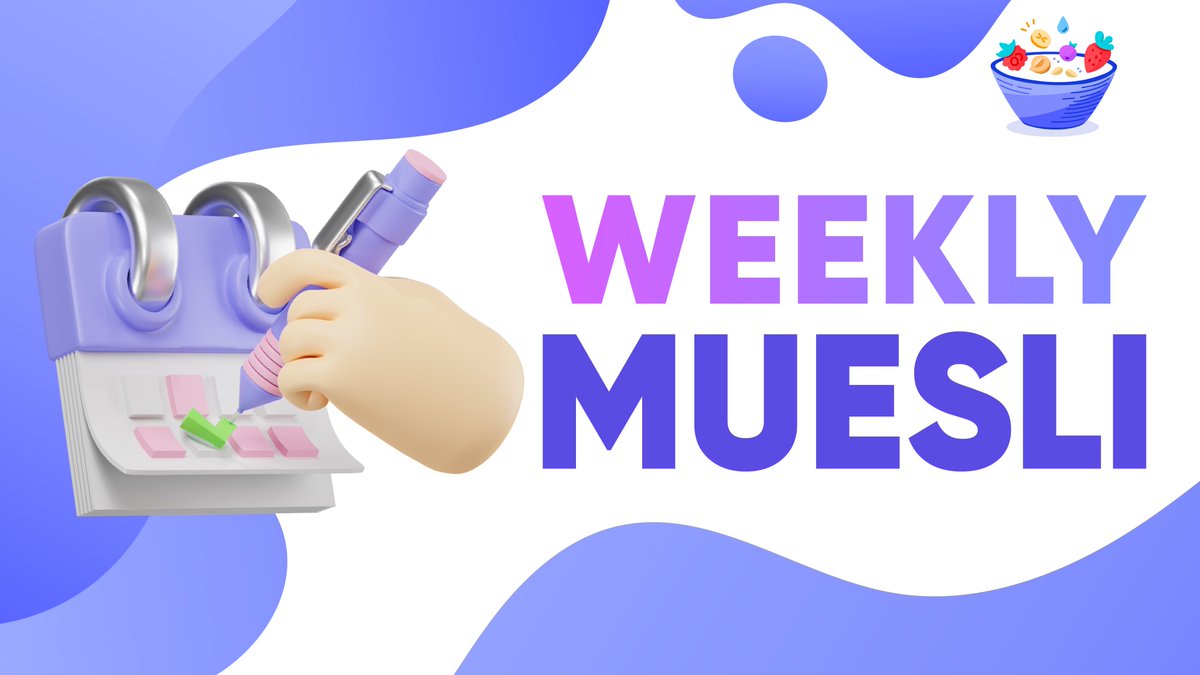 🚀 Introducing #WeeklyMuesli! 🥣 Every Wednesday, get the scoop on what the MuesliSwap Team is up to! From development updates to exciting new features, stay tuned for your weekly dose of all things MuesliSwap. Stay tuned for the first update this week! 👀🔥