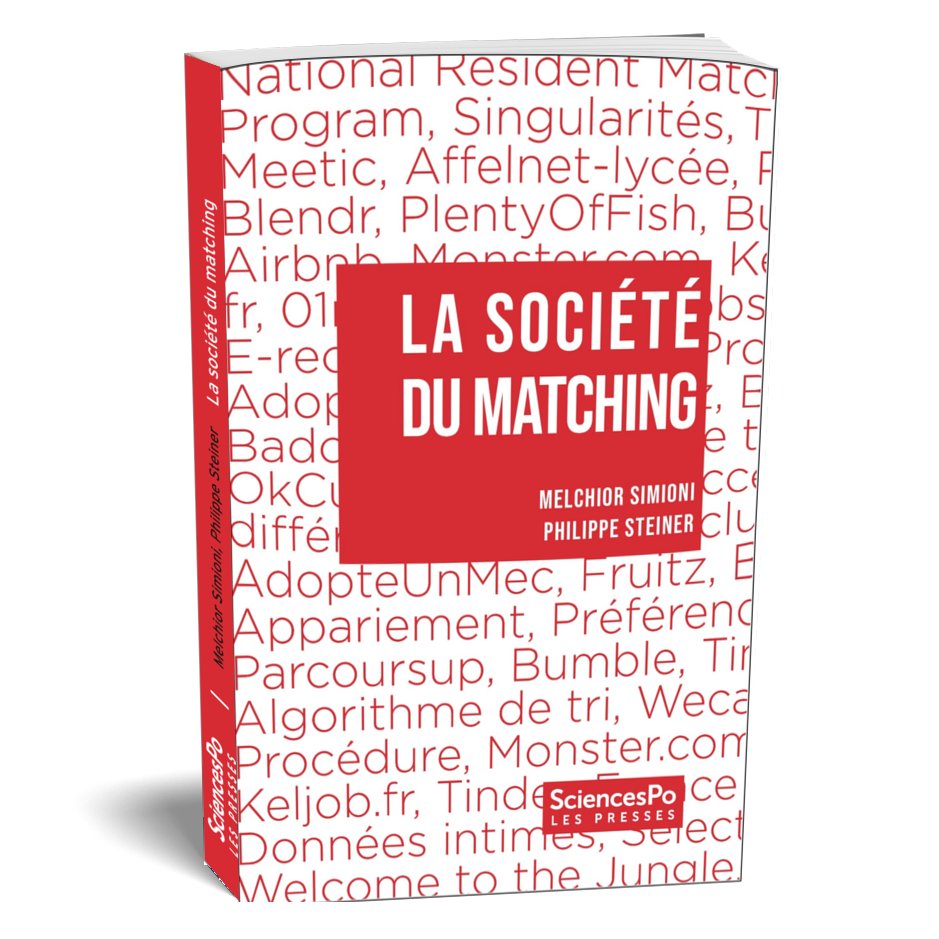 #Algorithm #Matching « […] présenté par @MelchiorSimioni (@OFDT) et Philippe Steiner (@Sorbonne_Univ_, @InstUnivFr) dans leur📕éclairant comme une solution originale au problème de l’allocation des ressources » @MondedesLivres lemonde.fr/critique-litte…