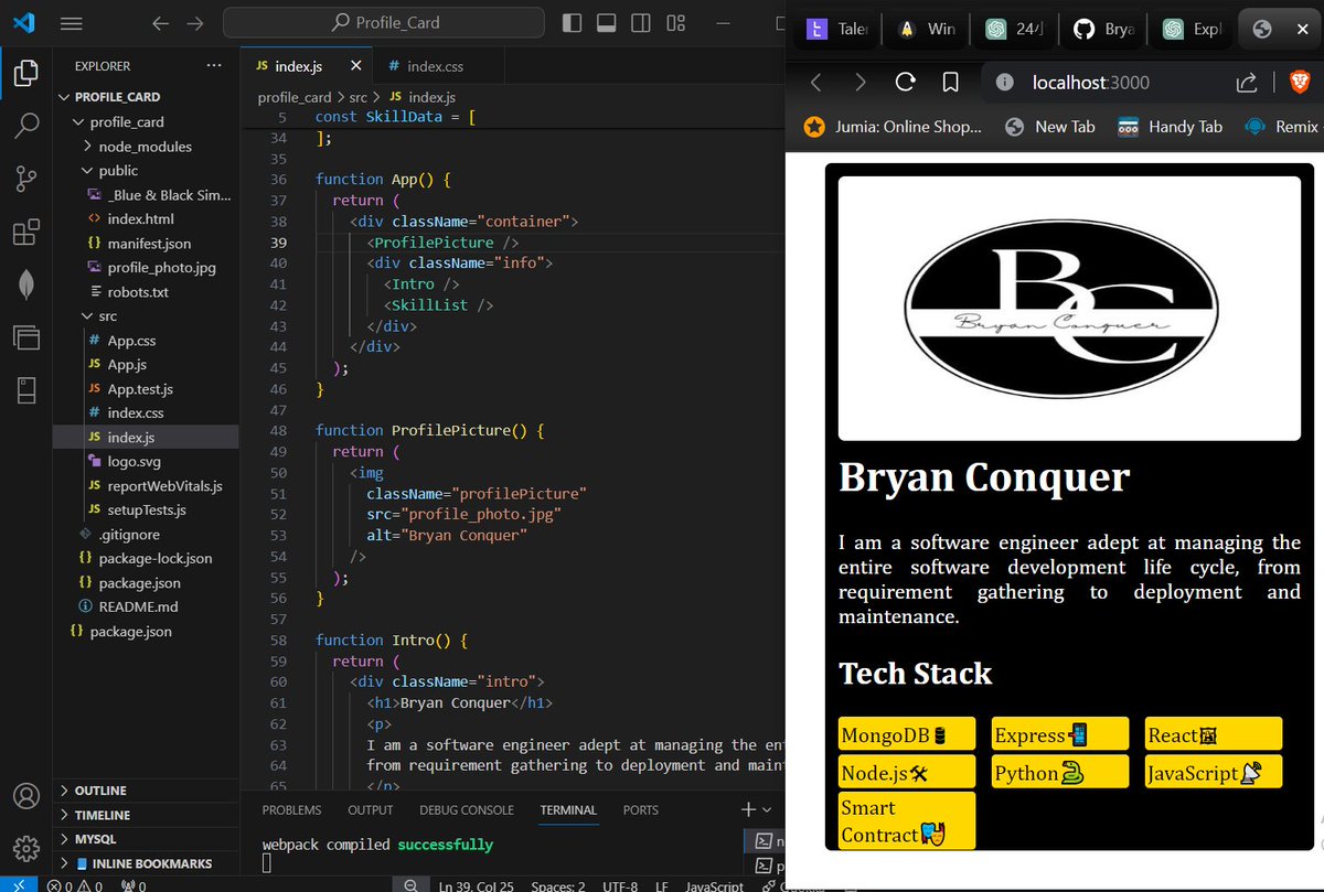 Bryan_Conquer22's tweet photo. Good Morning 🌅
A new week of #building is ahead of us - are you ready for it?
#BlockchainDevloper #React #smartContract #BackendEnd #web3 https://t.co/5yEGfbv9J7