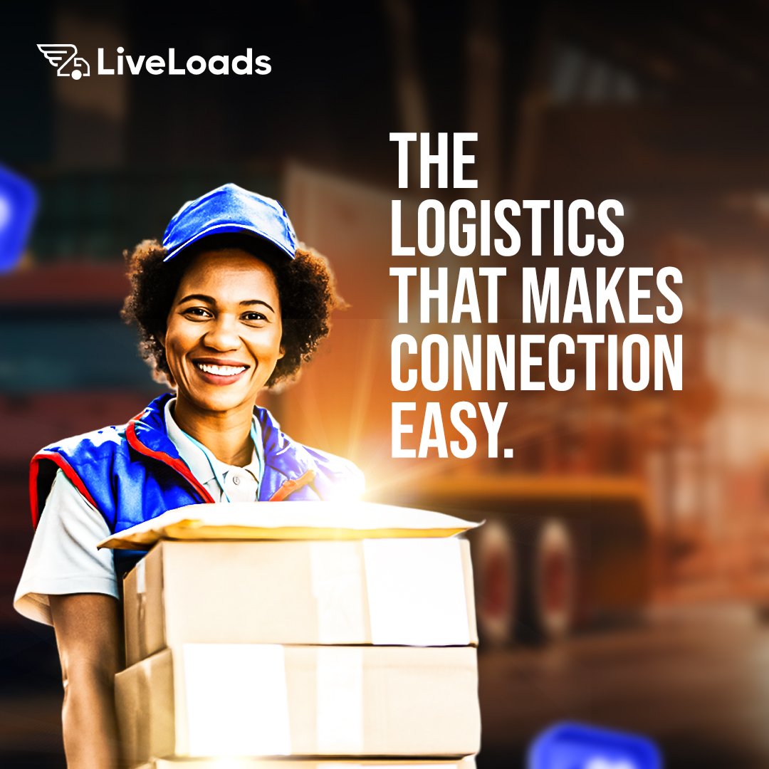 A connection that brings smiles to your face. Liveloads  guarantees peace of mind.

#liveloadsltd #logistics #logisticscompany #logisticssolutions #aggregator #moving #relaxing #truckdriver #entrepreneurlife #loaders #shipping