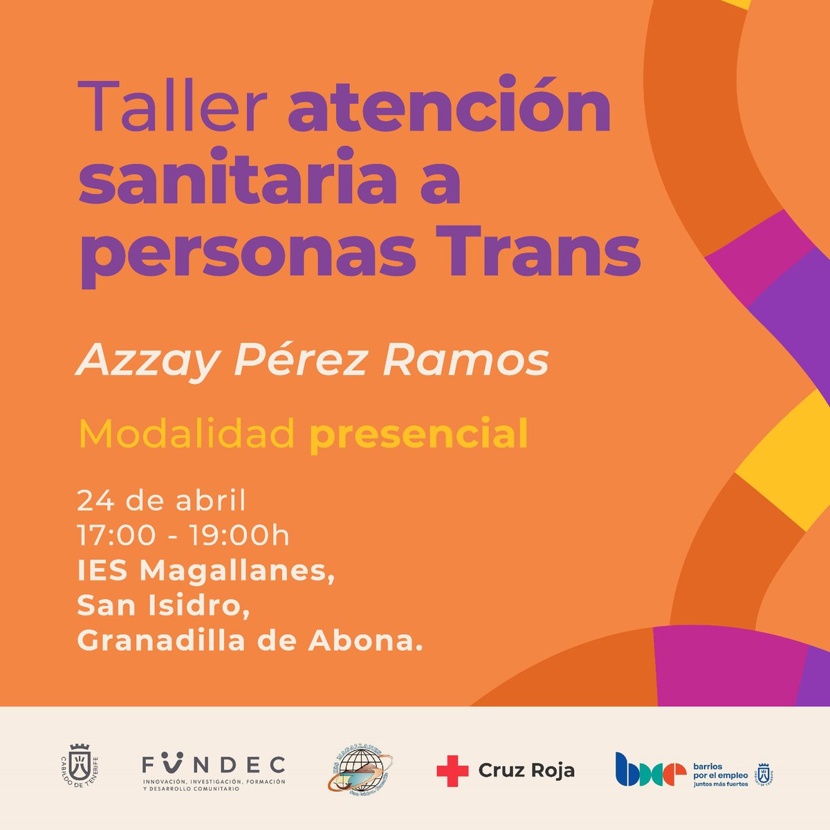 📣 Sensibilización sobre las realidades trans con el alumnado del IES Magallanes en colaboración con Fündec. 🌈

+info: azpera@cruzroja.es✉️

#PlanEmpleoCruzRoja #EmpleoCruzRojaTenerife #BxEJuntosMásFuertes #ProyectoSauco