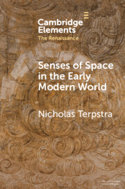 Nicholas Terpstra, Senses of Space in the Early Modern World - Cambridge University Press, February 2024 (print and open access) cambridge.org/core/books/sen… New Books discussion with Miranda Melcher, newbooksnetwork.com/senses-of-spac…