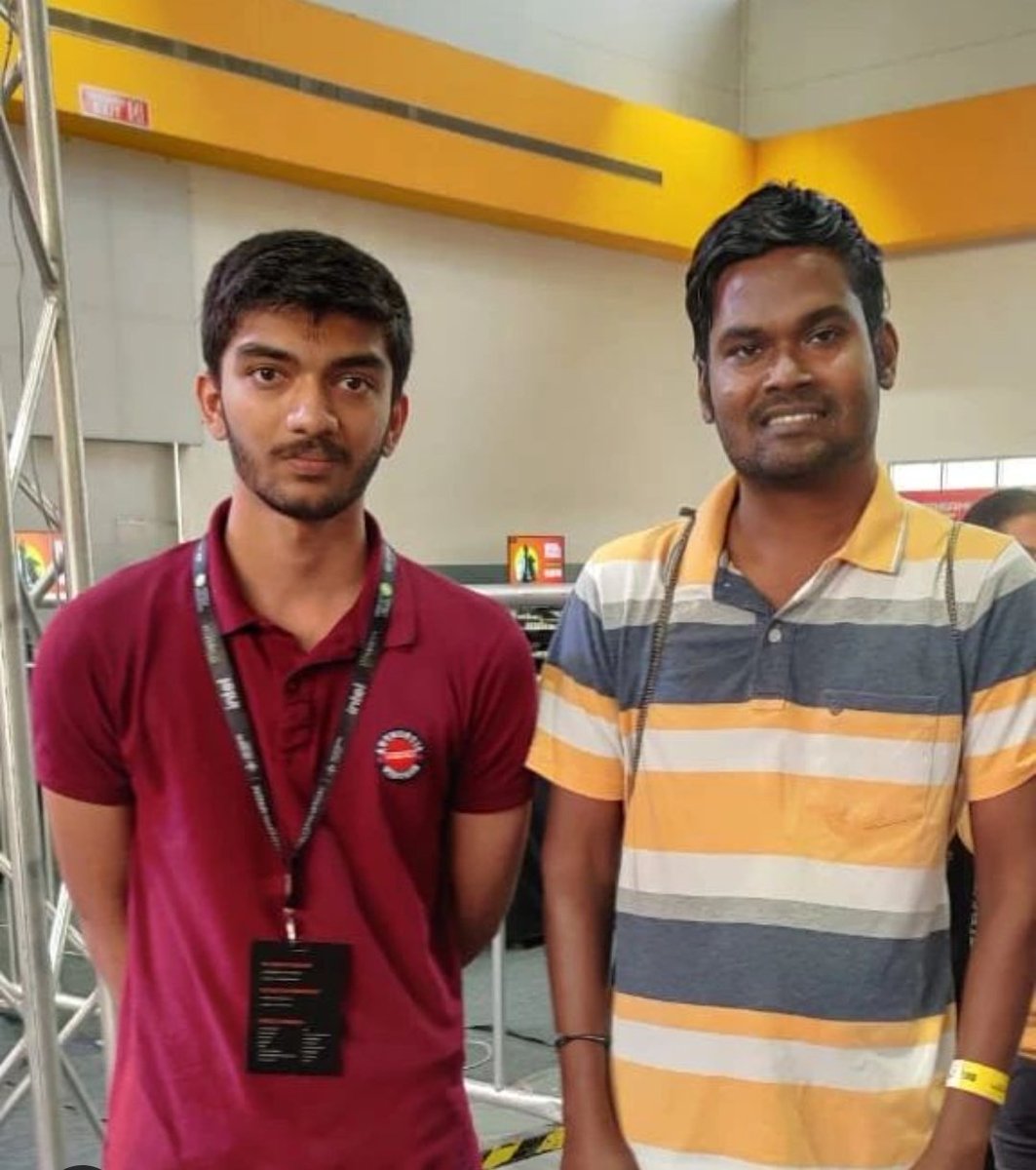 With the man himself, two years ago at Dreamhack Hyderabad. 
Congratulations on becoming the youngest World Championship Challenger, @DGukesh 🎉
#candidates2024