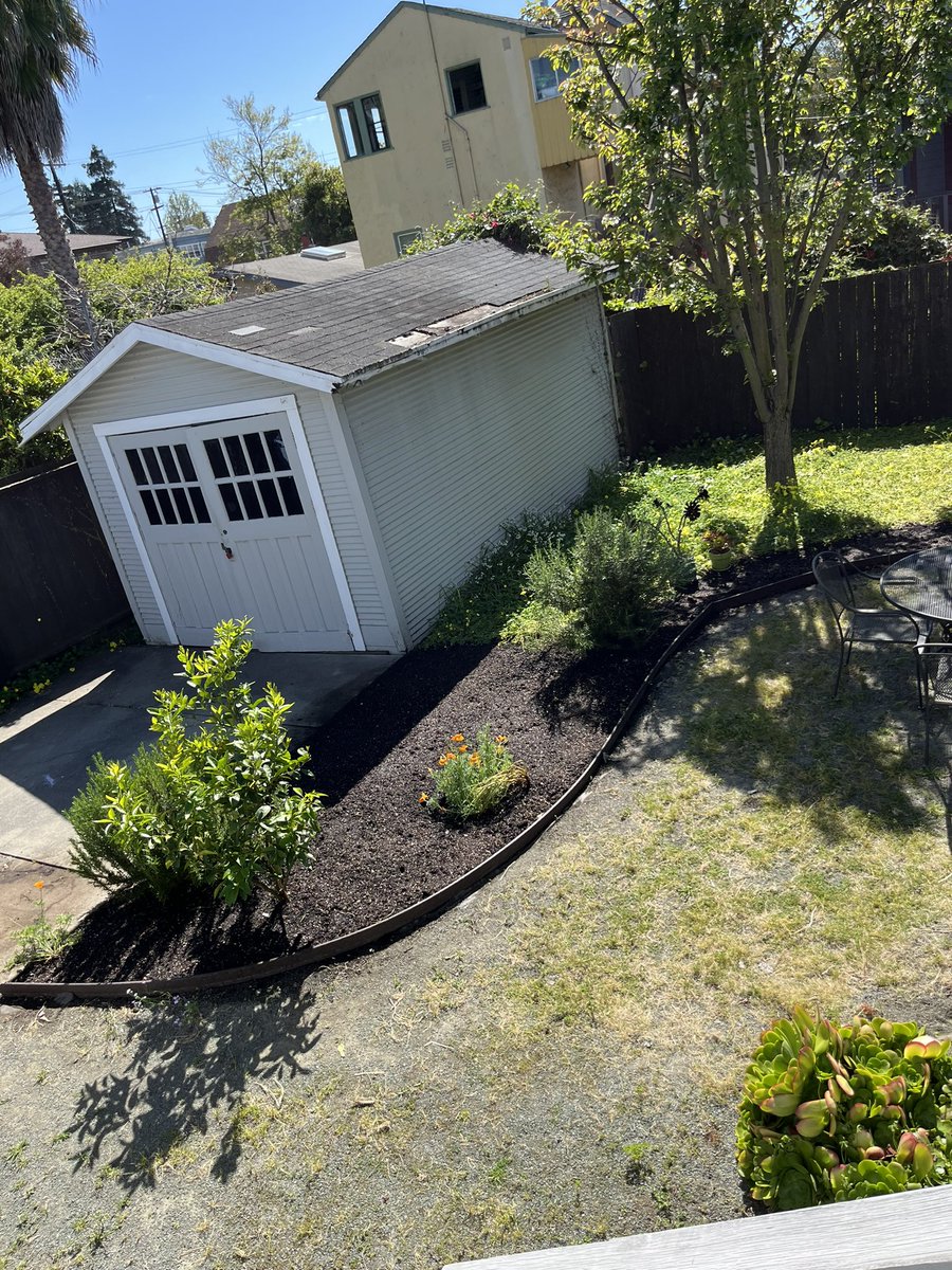 ry_guy23's tweet photo. today i finally finished weeding the rest of the planned flower garden. no vegetables this summer since that would take too much time and effort. i &amp; d helped sow seeds and cover with top soil. i’ll try to be good about following up with 🌸 progress. #gardening https://t.co/4JHNAnpc6H