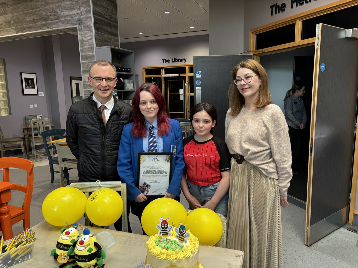 So proud of our Y11 Technology & Design student Hannah who read her amazing poem ‘The Engineer’ at the launch of Noel Doyle’s book at Seamus Heaney Homeplace this weekend. Thank you Noel @FAST_tech_ltd and @GEMXNW #MakeMe Academy.