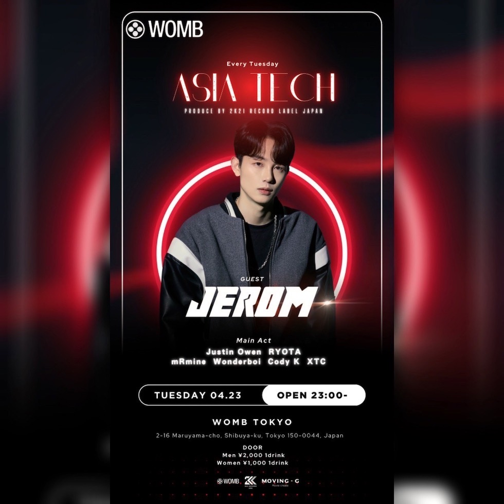 WOMB_Tokyo's tweet photo. WEEKDAY PARTIES ON THIS WEEK

●4/22(MON) FUTURE ⚠️TONIGHT⚠️
TECHNO, HOUSE, BASS
https://t.co/2TR8f5pdX8

●4/23(TUE) ASIA TECH
TECH HOUSE, TECHNO
https://t.co/NoLLLHmwnG

●4/24(WED) WTW
TECHNO
https://t.co/Aed013gHwd

●4/25(THU) INTER
TECHNO
https://t.co/EAOvYn6Rwg https://t.co/IkMOAraNwK