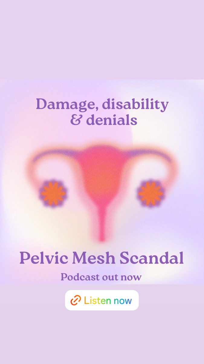 Imagine going in for routine day surgery to help stop occasional bladder leaks and being left permanently disabled needing a wheelchair or stoma bag.  That's what's happened to thousands of women around the world. Listen to @KathSansom Podcast out now: buzzsprout.com/2182221/149223…