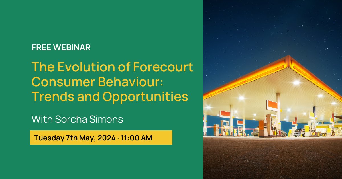 Save the date: May 7th | 11:00 am BST Join upcoming @LuminaFood webinar “The Evolution of Forecourt Consumer Behaviour: Trends and Opportunities” to explore attitudes and opportunities within the #forecourt consumer market. Register now: bigmarker.com/lumina-intelli… #convenience