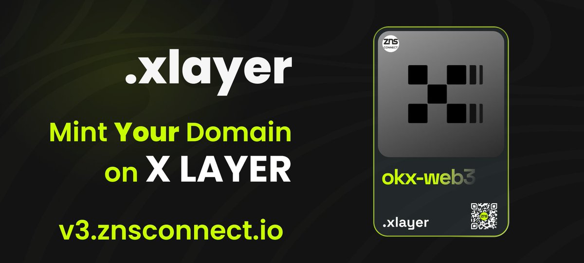 ZNSConnect's tweet photo. 👑 ZNS Connect has achieved complete integration with @XLayerOfficial 

#XLayer, a ZK-powered Layer 2 network, now seamlessly connects the @OKX and Ethereum communities. 

📌 Explore the integrated X LAYER at https://t.co/5EwelUWqYi

📌 For additional details, visit https://t.co/wrM6TtP8aw.

#okx #xlayer #zns #znsconnect