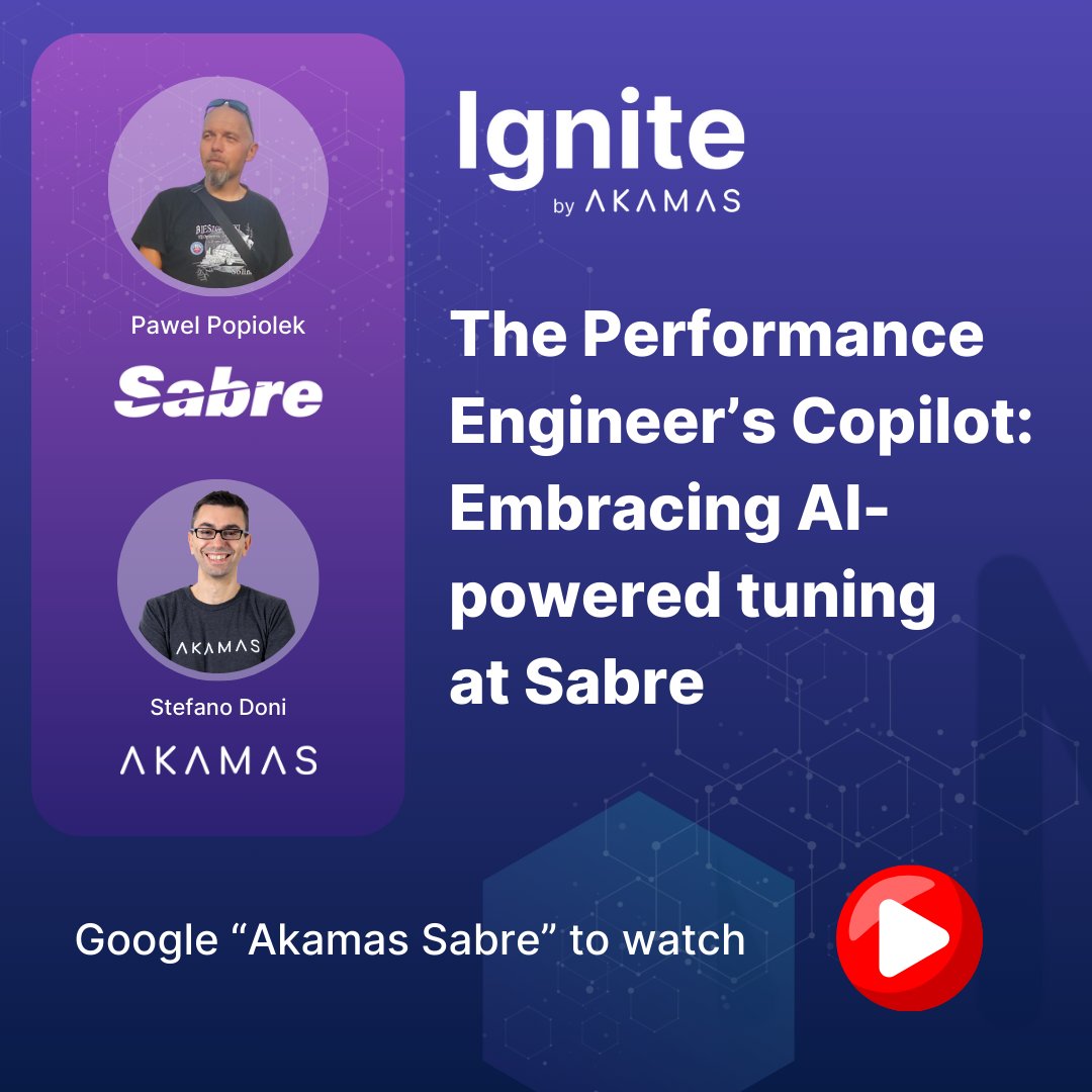 The video recording from last week's webinar is now available online. Google 'Akamas + Sabre' to watch it. #akamasignite