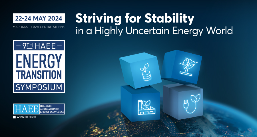 DSS_Lab's tweet photo. 📢We are partnering with the @HAEE_Greece for the 9th HAEE Energy Transition Symposium.

📆22-24 May 2024
📍Maroussi Plaza Centre
❗ More information: https://t.co/YYsJe6Xb7z

📝Register: https://t.co/8LW8jZ5VU1

#haee #haeesymposium #energyeconomics #energytransition https://t.co/CsJDdoqzHo