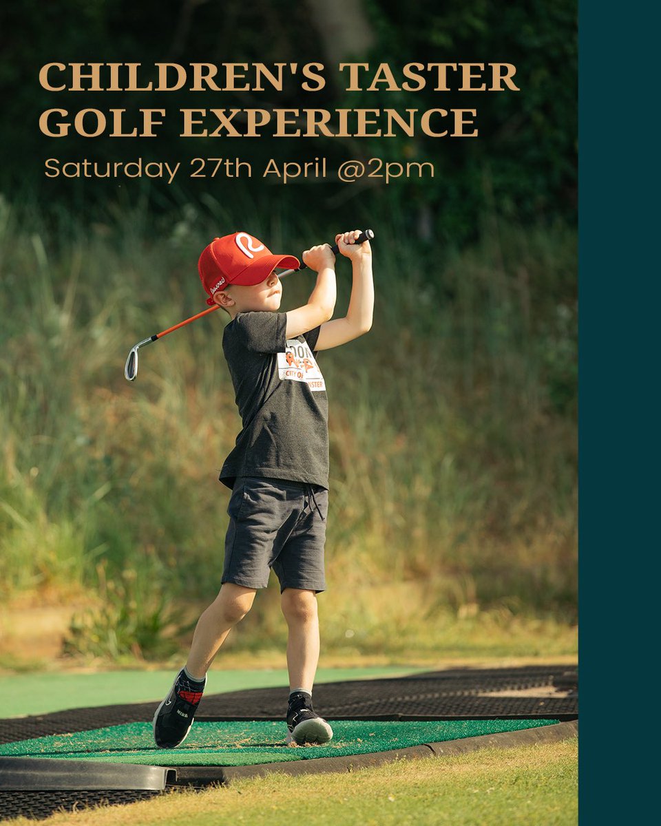 Our second Children's Taster Golf Experience day, run by our expert PGA Professionals @pgashane & @NicStroudGolf , takes please this coming Saturday 27th April at 2pm. Cost: £10 (payable on the day). Everyone welcome - to sign up email pgashanekaye@icloud.com #burnhamonsea