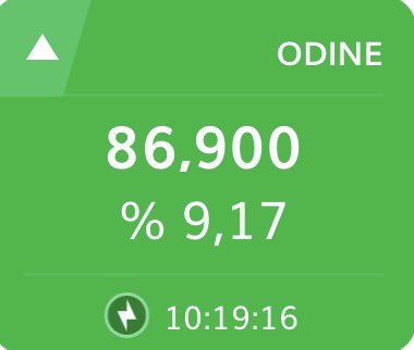 #ODINE hadi 3 diyelim 😅😎 

(Yatırım tavsiyesi değildir ⚠️) 

#borsa #bist #bist100 #endeks #sasa #bobet #vbtyz #karsn #esen #naten #jants #konka #ersu #fonet #entra #Bitcoin #mpark #megmt #bvsan #patiswiss #CWENE #mavi #jants #alves #reedr #garfa #yoetk