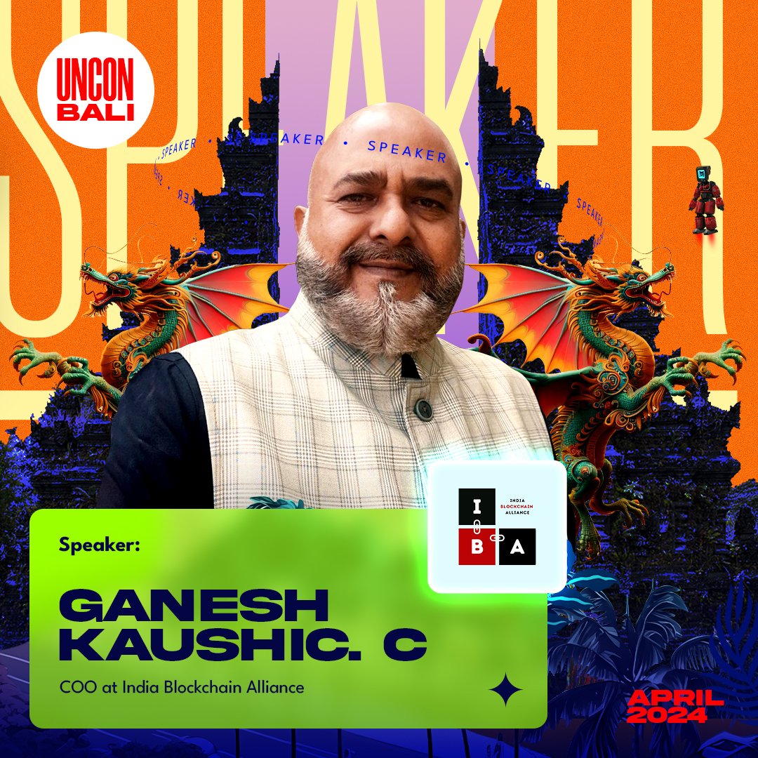 UNCONFERENCE BALI 2024 🌐

Ganesh Kaushic C (@ganeshkaushic), a respected figure in the media, entertainment, and digital initiatives industries, is associated with the India Blockchain Alliance as Chief Operating Officer. ☄️🧯

#UnconferenceBali
#UnParalleledConference

🇮🇩