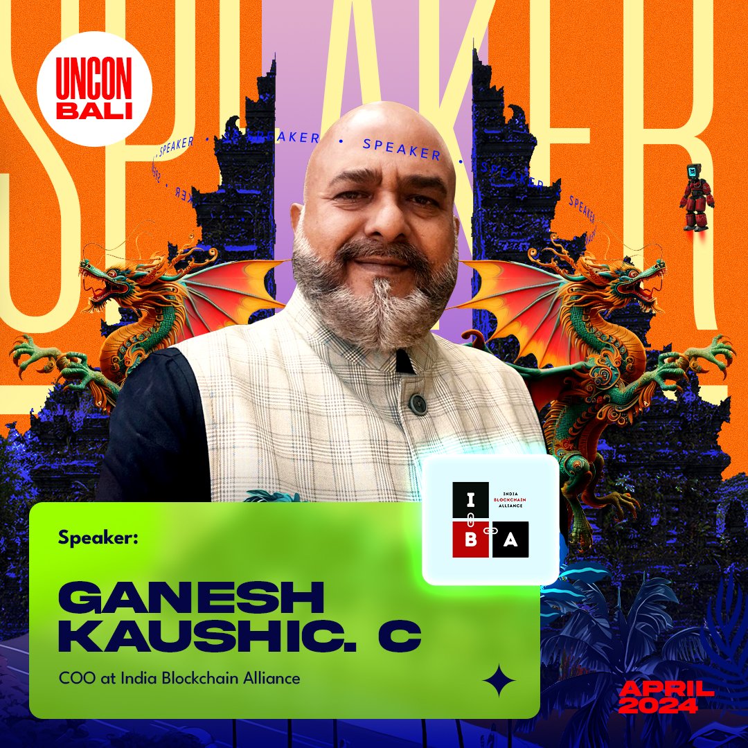 unconbali's tweet photo. UNCONFERENCE BALI 2024 ๐
Ganesh Kaushic C (@ganeshkaushic), a respected figure in the media, entertainment, and digital initiatives industries, is associated with the India Blockchain Alliance as Chief Operating Officer. โ๏ธ๐งฏ
#UnconferenceBali
#UnParalleledConference
๐ฎ๐ฉ https://t.co/i90dOIeSOD
