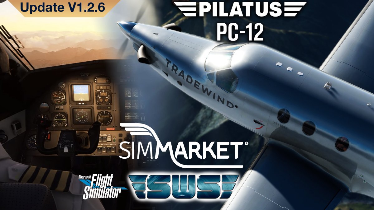 simflight's tweet photo. SimWorks Studios - Pilatus PC-12/47 MSFS Update v1.2.6 #GA #GeneralAviation #PC12 #PC1247 #Pilatus #SimworksStudios #Turboprop #MSFS #Update https://t.co/FJKNXFu7Py