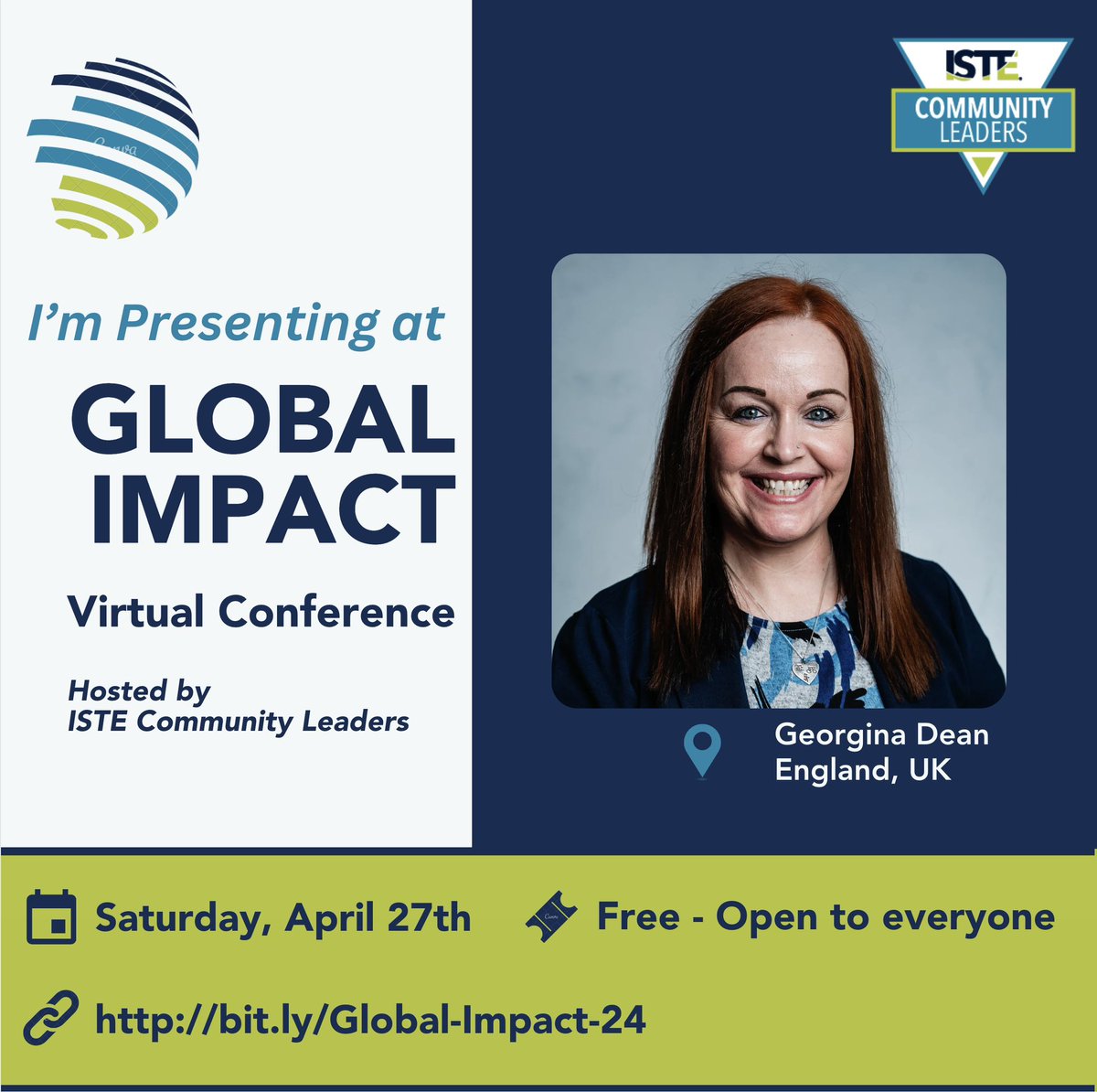 🎫 Who’s got their #ISTEGlobal tickets ready for Saturday? 🎤 I’m honoured to be a featured #speaker this weekend, #sharing a session around Demystifying #Ai across #education. 🌏 RT to #invite your #PLN to join us for 🆓, by registering here ➡️ bit.ly/Global-Impact-… #EdTech…